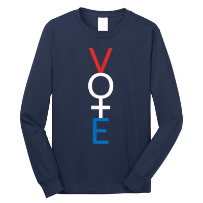 Feminist Vote Shirt Red White Blue Voting Election Long Sleeve Shirt