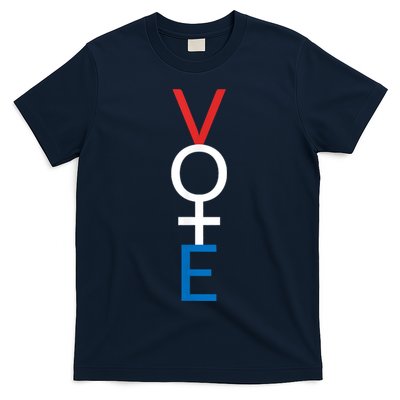 Feminist Vote Shirt Red White Blue Voting Election T-Shirt