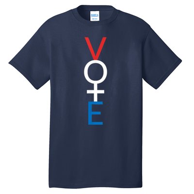 Feminist Vote Shirt Red White Blue Voting Election Tall T-Shirt