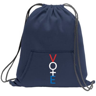 Feminist Vote Shirt Red White Blue Voting Election Sweatshirt Cinch Pack Bag