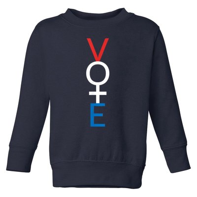 Feminist Vote Shirt Red White Blue Voting Election Toddler Sweatshirt