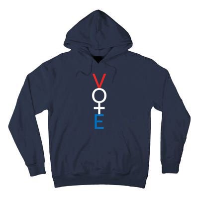 Feminist Vote Shirt Red White Blue Voting Election Tall Hoodie