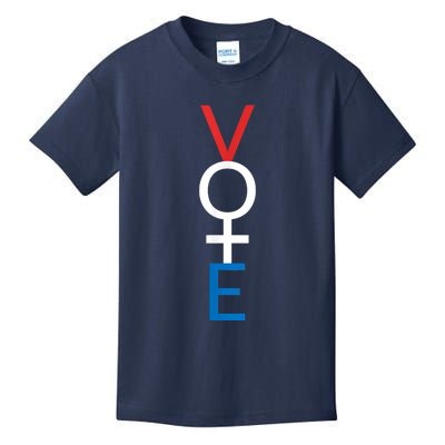 Feminist Vote Shirt Red White Blue Voting Election Kids T-Shirt