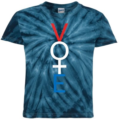 Feminist Vote Shirt Red White Blue Voting Election Kids Tie-Dye T-Shirt