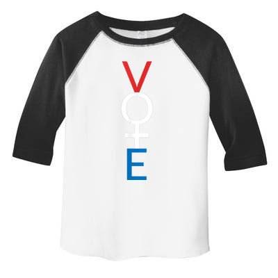 Feminist Vote Shirt Red White Blue Voting Election Toddler Fine Jersey T-Shirt