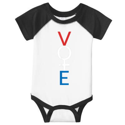 Feminist Vote Shirt Red White Blue Voting Election Infant Baby Jersey Bodysuit