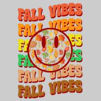 Falls Vibes Smile Face Retro Colorful Tie-Dye T-Shirt