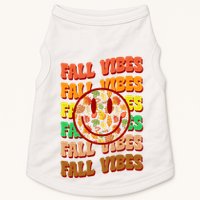 Falls Vibes Smile Face Retro Colorful Doggie Tank