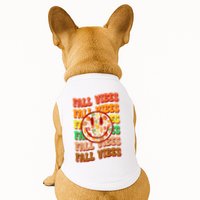 Falls Vibes Smile Face Retro Colorful Doggie Tank