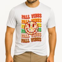 Falls Vibes Smile Face Retro Colorful Cooling Performance Crew T-Shirt
