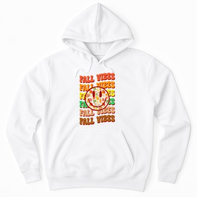 Falls Vibes Smile Face Retro Colorful Hoodie