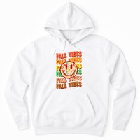 Falls Vibes Smile Face Retro Colorful Hoodie