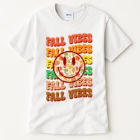 Falls Vibes Smile Face Retro Colorful Tall T-Shirt
