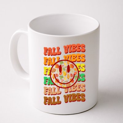 Falls Vibes Smile Face Retro Colorful Mug