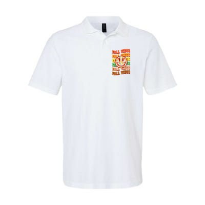 Falls Vibes Smile Face Retro Colorful Polo