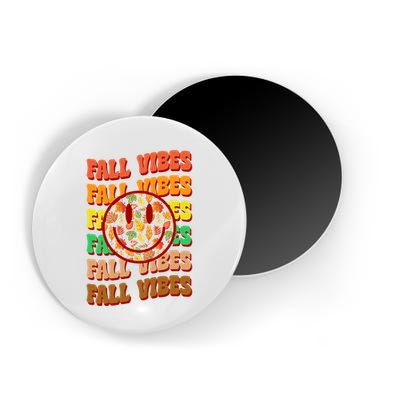 Falls Vibes Smile Face Retro Colorful Magnet