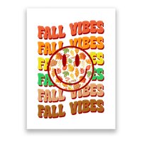 Falls Vibes Smile Face Retro Colorful Poster