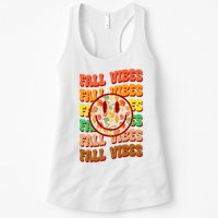 Falls Vibes Smile Face Retro Colorful Womens Tank Top