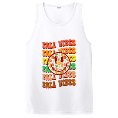 Falls Vibes Smile Face Retro Colorful PosiCharge Competitor Tank