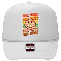 Falls Vibes Smile Face Retro Colorful Trucker Hat