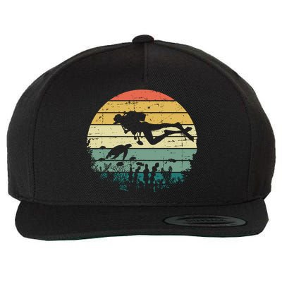 Funny Vintage Scuba Diving Dive Diver Meaningful Gift Wool Snapback Cap