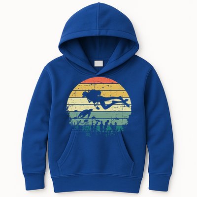 Funny Vintage Scuba Diving Dive Diver Meaningful Gift Kids Hoodie
