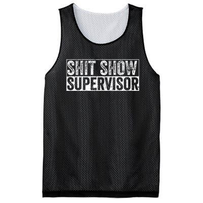 Funny Vintage Supervisor Gift Mesh Reversible Basketball Jersey Tank