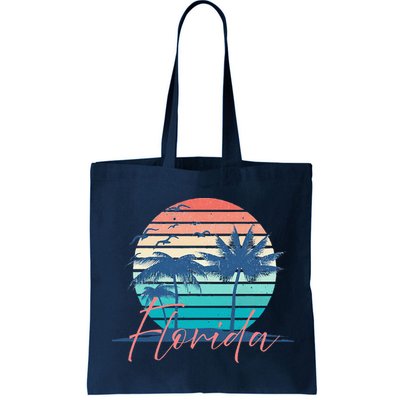 Florida Vintage Summer Vibes Beach Sunset Retro Palm Tree Bag