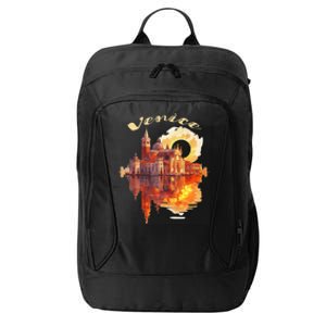 Funny Venice Sunset Watercolor Cityscape Gift City Backpack