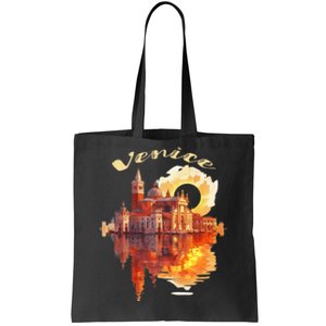 Funny Venice Sunset Watercolor Cityscape Gift Tote Bag