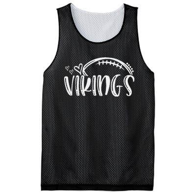 Football Vikings School Sports Fan Team Spirit Mesh Reversible Basketball Jersey Tank