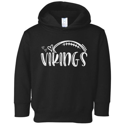 Football Vikings School Sports Fan Team Spirit Toddler Hoodie