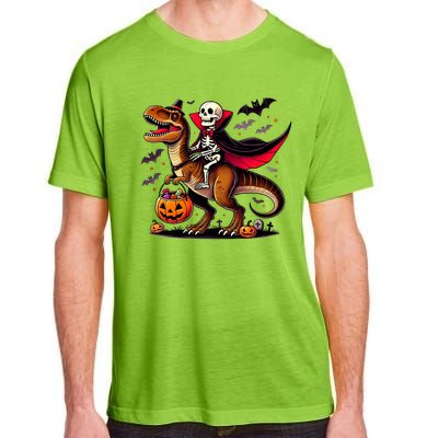 Funny Vampire Skeleton Rider Dinosaur Halloween Costume Funny Gift Adult ChromaSoft Performance T-Shirt