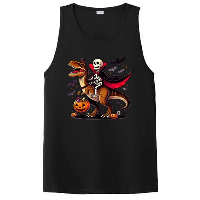 Funny Vampire Skeleton Rider Dinosaur Halloween Costume Funny Gift PosiCharge Competitor Tank