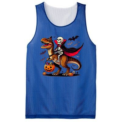 Funny Vampire Skeleton Rider Dinosaur Halloween Costume Funny Gift Mesh Reversible Basketball Jersey Tank