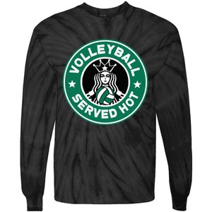 Funny Volleyball Served Hot Perfect Players Tie-Dye Long Sleeve Shirt