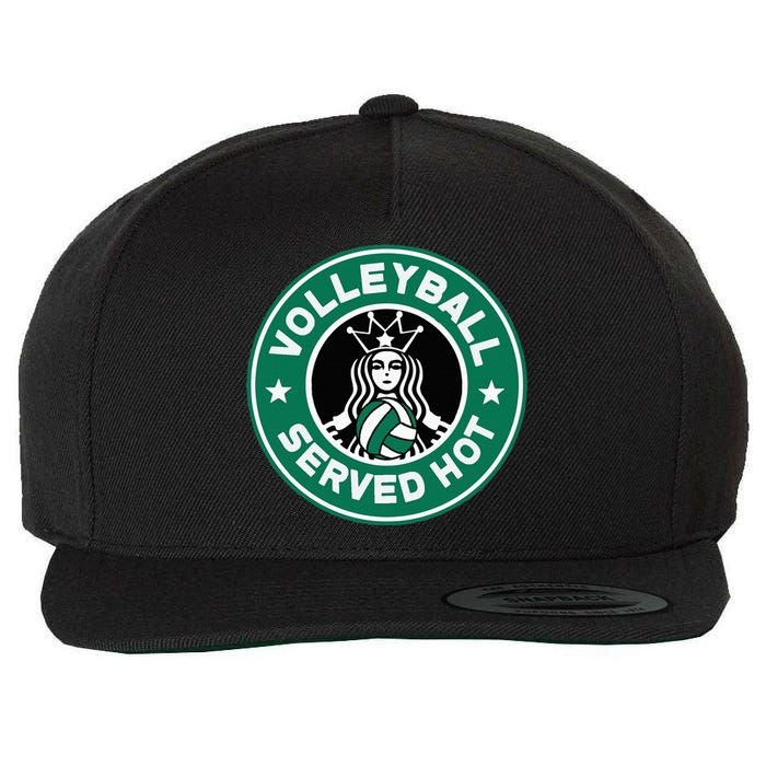 Funny Volleyball Served Hot Perfect Players Wool Snapback Cap