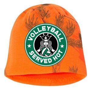 Funny Volleyball Served Hot Perfect Players Kati - Camo Knit Beanie