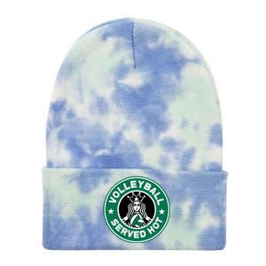 Funny Volleyball Served Hot Perfect Players Tie Dye 12in Knit Beanie