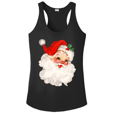 Funny Vintage Santa Claus Matching Family Christmas Pajamas Meaningful Gift Ladies PosiCharge Competitor Racerback Tank