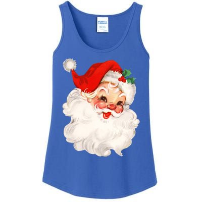 Funny Vintage Santa Claus Matching Family Christmas Pajamas Meaningful Gift Ladies Essential Tank