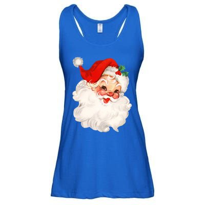 Funny Vintage Santa Claus Matching Family Christmas Pajamas Meaningful Gift Ladies Essential Flowy Tank