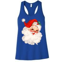 Funny Vintage Santa Claus Matching Family Christmas Pajamas Meaningful Gift Women's Racerback Tank