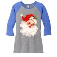 Funny Vintage Santa Claus Matching Family Christmas Pajamas Meaningful Gift Women's Tri-Blend 3/4-Sleeve Raglan Shirt