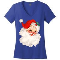 Funny Vintage Santa Claus Matching Family Christmas Pajamas Meaningful Gift Women's V-Neck T-Shirt