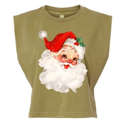 Funny Vintage Santa Claus Matching Family Christmas Pajamas Meaningful Gift Garment-Dyed Women's Muscle Tee