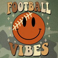Football Vibes Smile Face Retro Legacy Tie Dye Trucker Hat