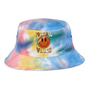 Football Vibes Smile Face Retro Tie Dye Newport Bucket Hat