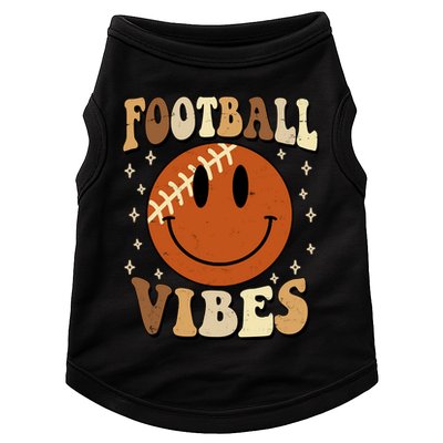 Football Vibes Smile Face Retro Doggie Tank