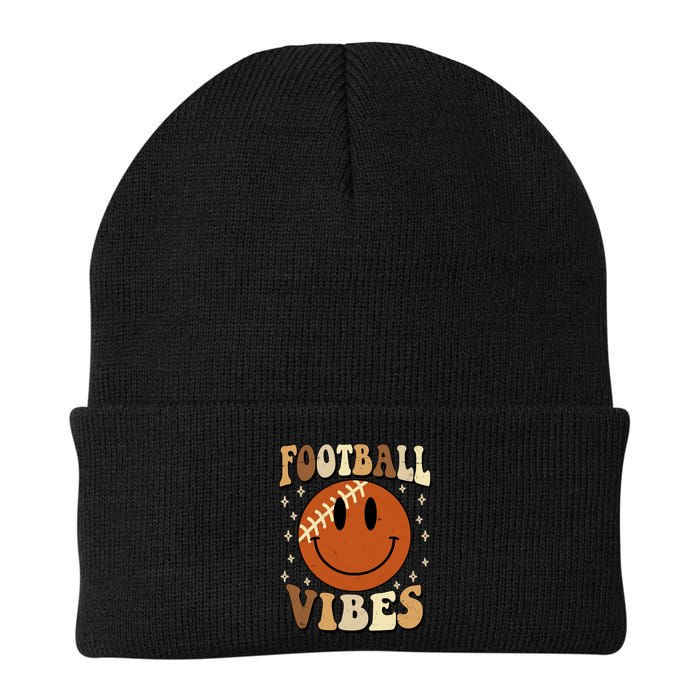 Football Vibes Smile Face Retro Beanie